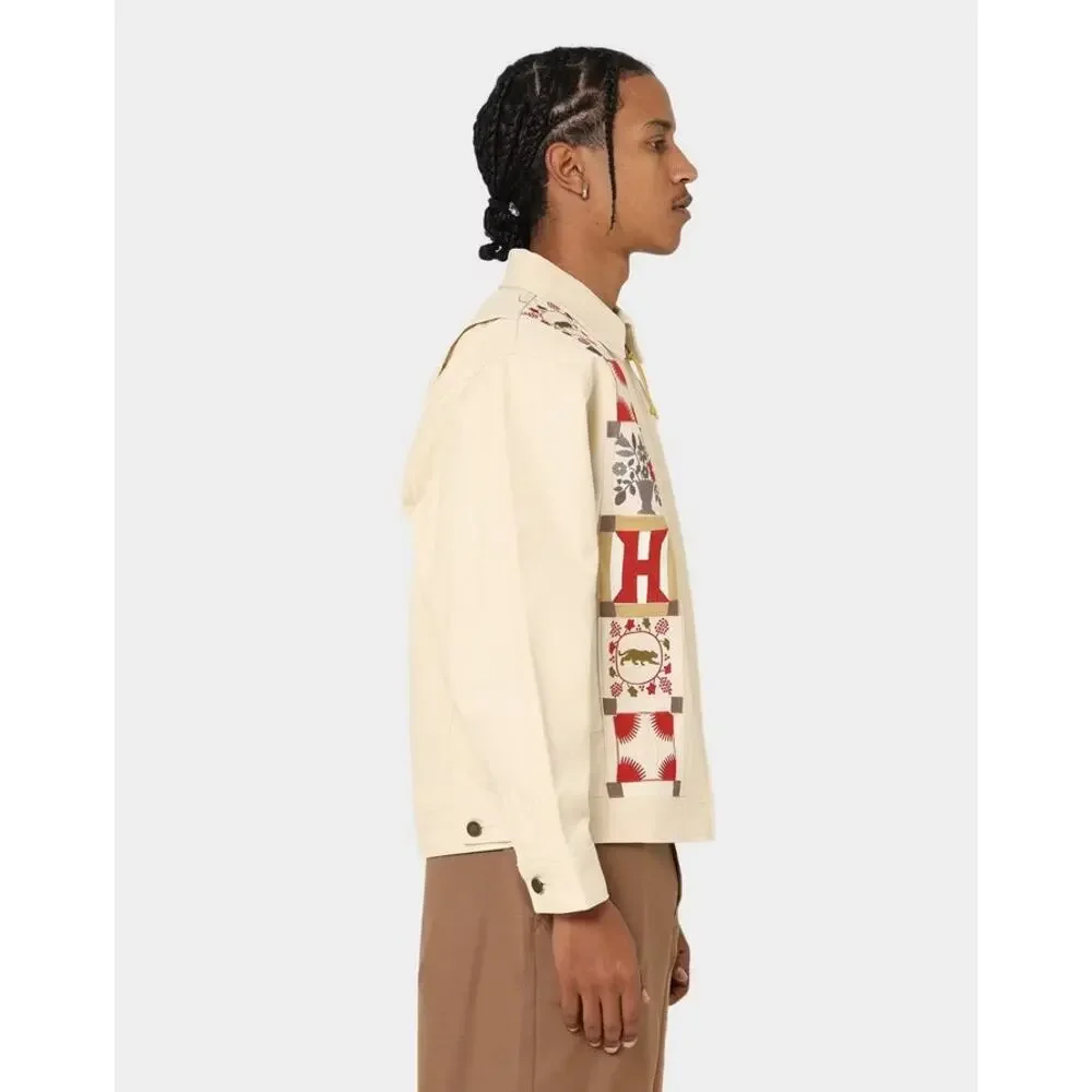 Honor The Gift Men's Hawthorne Patchwork Embroidered Canvas Box Fit Jacket